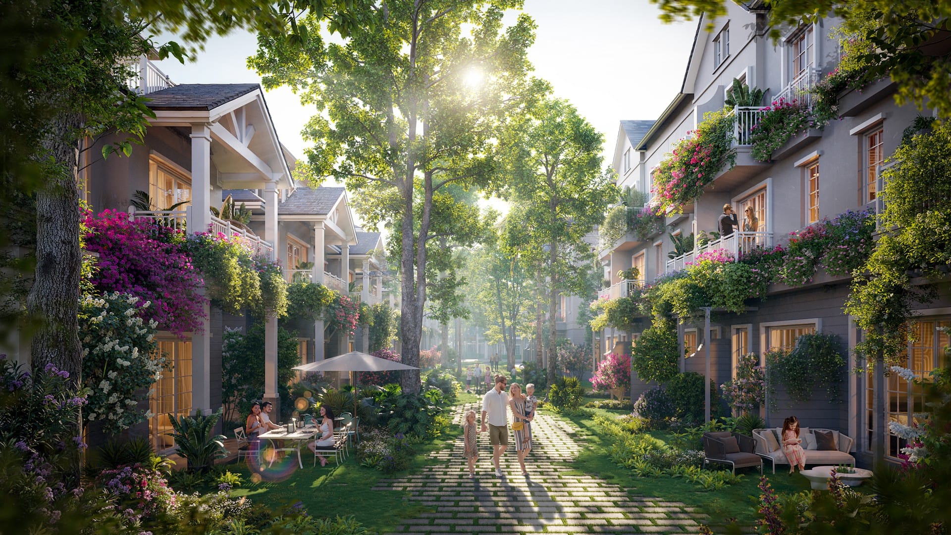 TIỆN ÍCH ECO RETREAT LONG AN ECO PARK thiết kế Town Villa